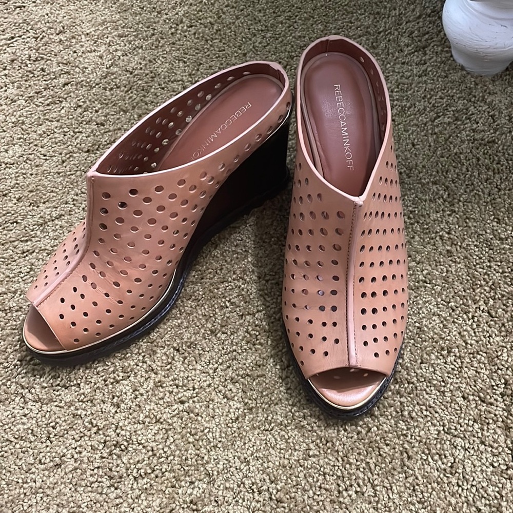 Rebecca Minkoff wedge mules